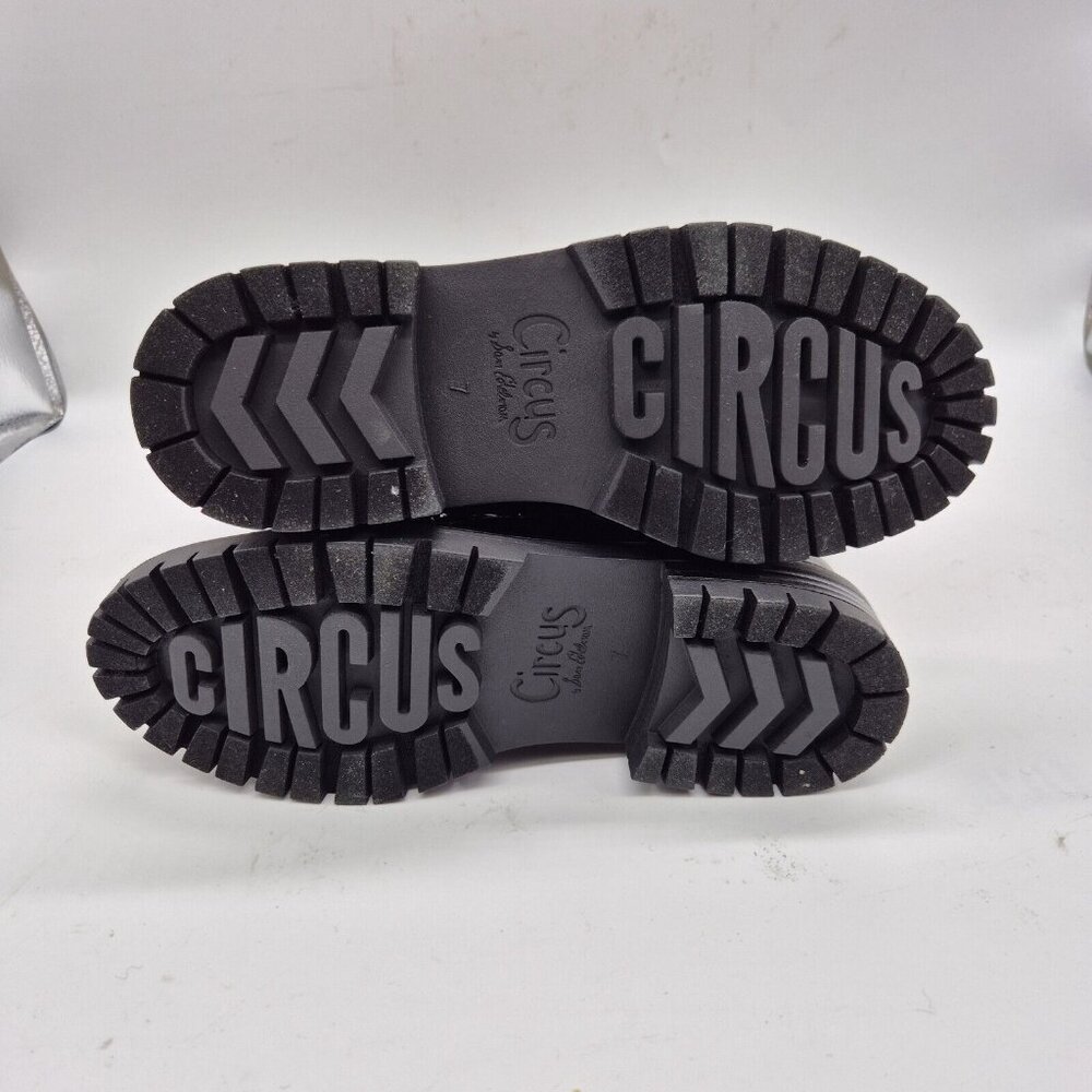 Circus by Sam Edelman Women's Boots Size 7 Gretchen Shearling Hiker Black - Picture 7 of 9